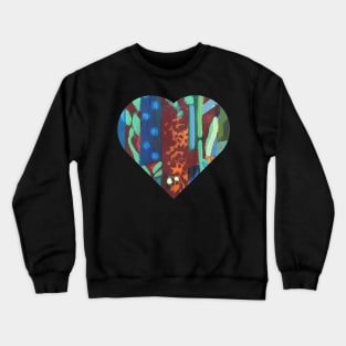 Abstract Garden Foliage Original Painting Crewneck Sweatshirt